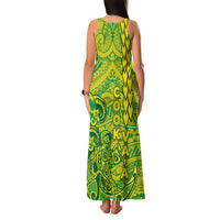 Cook Islands Va'a Polynesian Art Tattoo Family Matching Tank Maxi Dress and Hawaiian Shirt National Color LT03 - Polynesian Pride