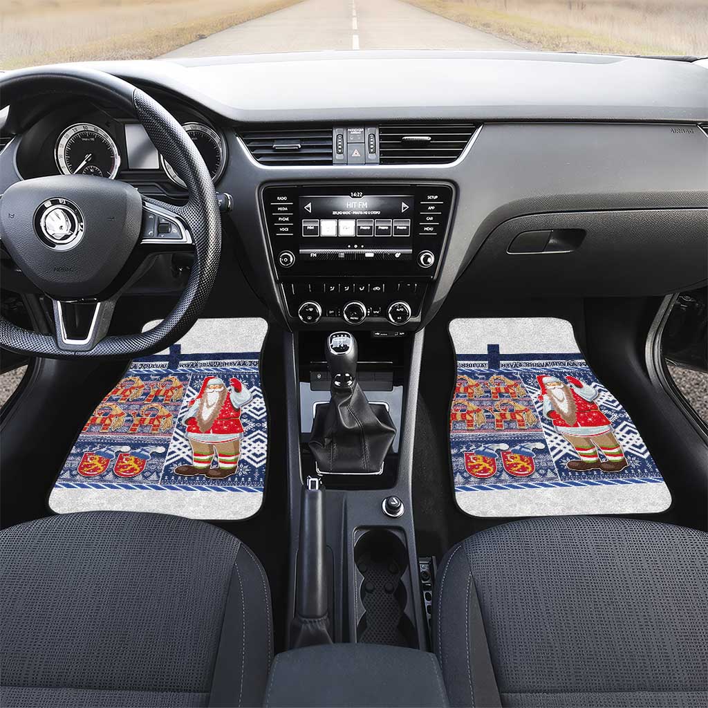 Yule Goat Joulupukki Finnish Christmas Car Mats Scandinavian Pattern