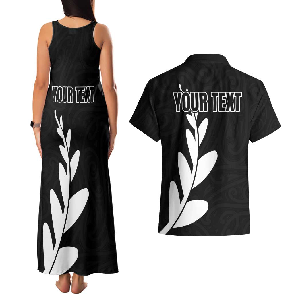 Personalised New Zealand Canoeing Special Jersey Couples Matching Tank Maxi Dress and Hawaiian Shirt LT03 - Polynesian Pride