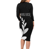 Personalised New Zealand Canoeing Special Jersey Family Matching Long Sleeve Bodycon Dress and Hawaiian Shirt LT03 - Polynesian Pride