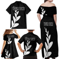Personalised New Zealand Canoeing Special Jersey Family Matching Off Shoulder Maxi Dress and Hawaiian Shirt LT03 - Polynesian Pride