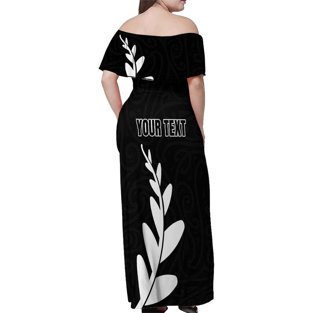 Personalised New Zealand Canoeing Special Jersey Family Matching Off Shoulder Maxi Dress and Hawaiian Shirt LT03 - Polynesian Pride
