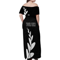 Personalised New Zealand Canoeing Special Jersey Family Matching Off Shoulder Maxi Dress and Hawaiian Shirt LT03 - Polynesian Pride