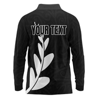 Personalised New Zealand Canoeing Special Jersey Long Sleeve Polo Shirt LT03 - Polynesian Pride