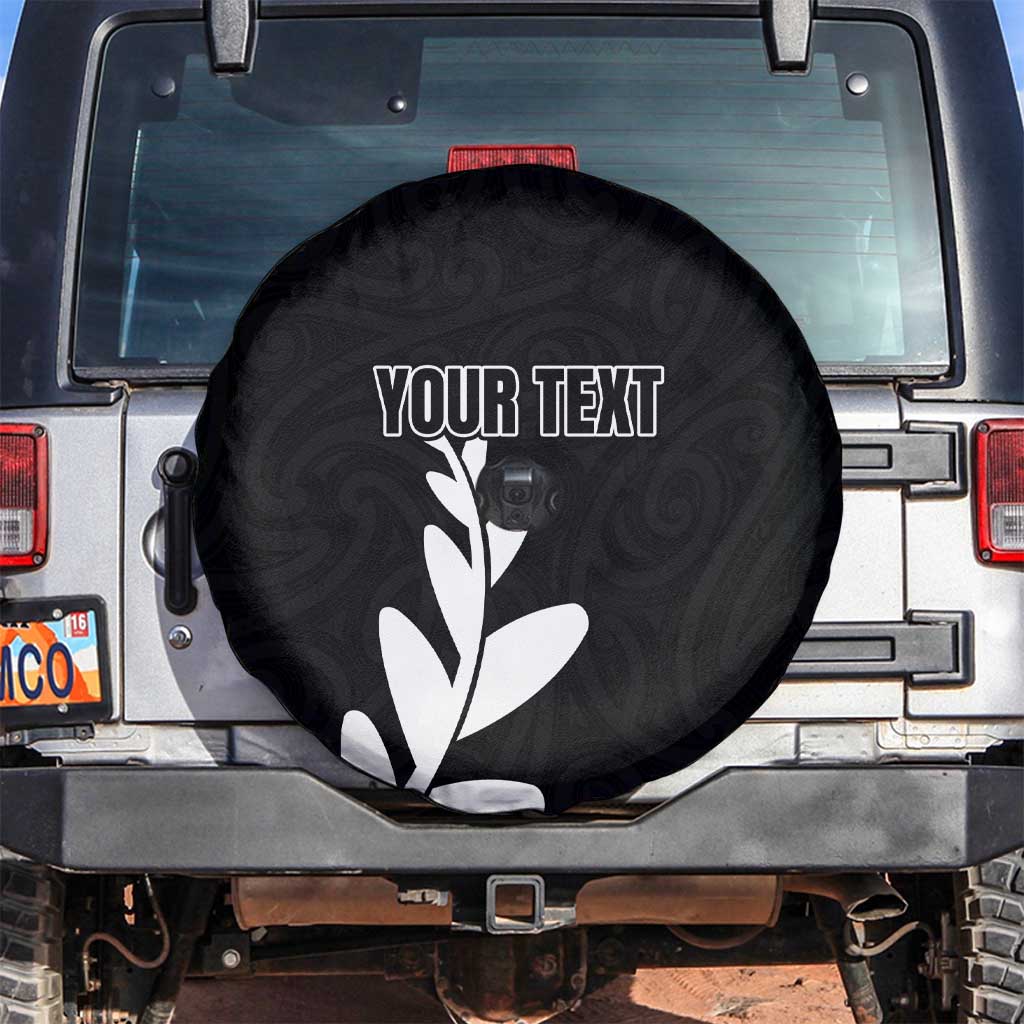 Personalised New Zealand Canoeing Special Jersey Spare Tire Cover LT03 Black - Polynesian Pride