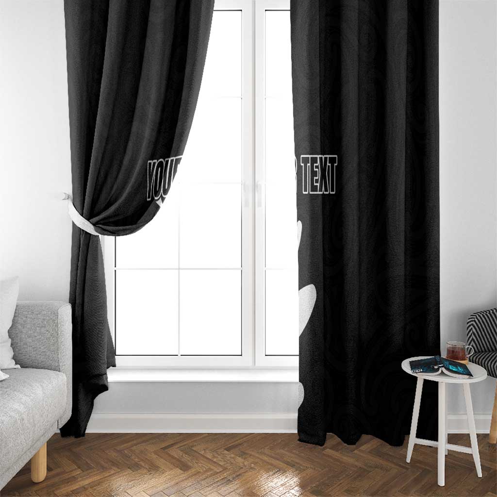 Personalised New Zealand Canoeing Special Jersey Window Curtain LT03 - Polynesian Pride