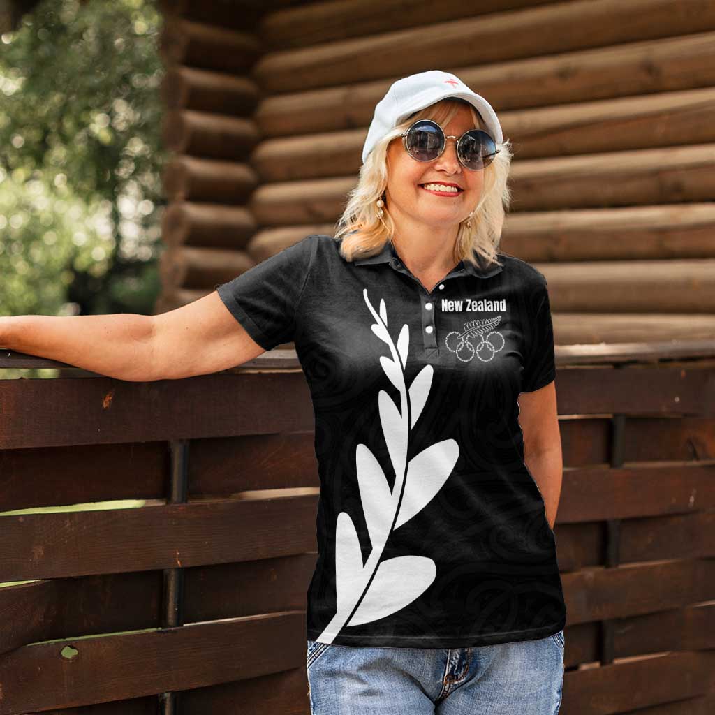 Personalised New Zealand Canoeing Special Jersey Women Polo Shirt