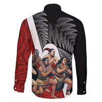New Zealand Te Matatini Family Matching Puletasi and Hawaiian Shirt Kapa Haka and Silver Fern - Maori Art Pattern LT03 - Polynesian Pride