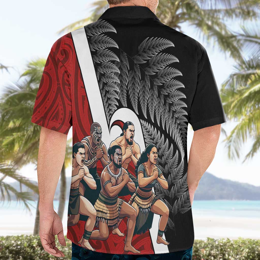 New Zealand Te Matatini Hawaiian Shirt Kapa Haka and Silver Fern - Maori Art Pattern LT03 - Polynesian Pride