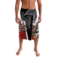 New Zealand Te Matatini Lavalava Kapa Haka and Silver Fern - Maori Art Pattern LT03 Black - Polynesian Pride