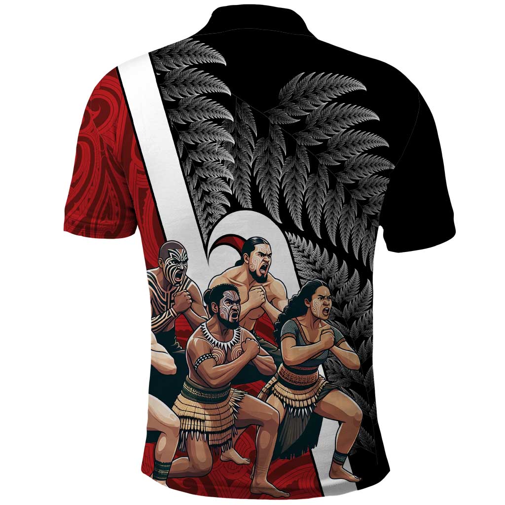 New Zealand Te Matatini Polo Shirt Kapa Haka and Silver Fern - Maori Art Pattern LT03 - Polynesian Pride