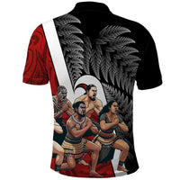 New Zealand Te Matatini Polo Shirt Kapa Haka and Silver Fern - Maori Art Pattern LT03 - Polynesian Pride