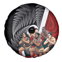 New Zealand Te Matatini Spare Tire Cover Kapa Haka and Silver Fern - Maori Art Pattern LT03 - Polynesian Pride