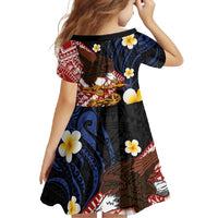 American Samoa Flag Day Family Matching Tank Maxi Dress and Hawaiian Shirt Polynesian Tatau Art and Plumeria LT03 - Polynesian Pride