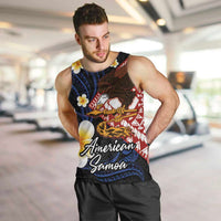 American Samoa Flag Day Men Tank Top Polynesian Tatau Art and Plumeria LT03 Black - Polynesian Pride