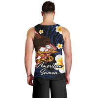 American Samoa Flag Day Men Tank Top Polynesian Tatau Art and Plumeria LT03 - Polynesian Pride
