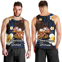 American Samoa Flag Day Men Tank Top Polynesian Tatau Art and Plumeria LT03 - Polynesian Pride