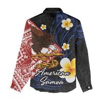 American Samoa Flag Day Women Casual Shirt Polynesian Tatau Art and Plumeria LT03 - Polynesian Pride