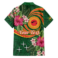 Personalised Manuʻa Islands Family Matching Off Shoulder Maxi Dress and Hawaiian Shirt Polynesian Art Tattoo Style and Tropical Plants LT03 - Polynesian Pride