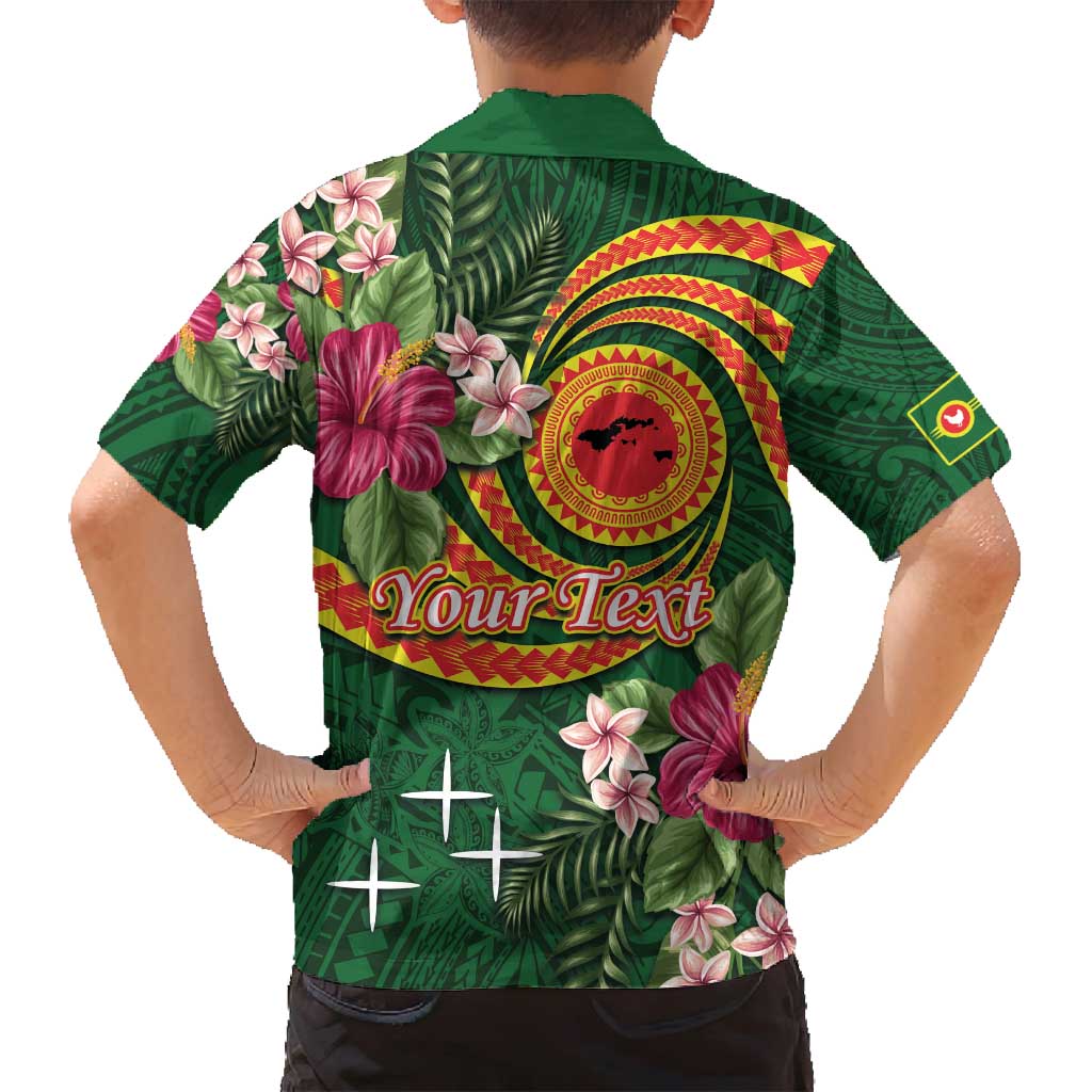 Personalised Manuʻa Islands Family Matching Tank Maxi Dress and Hawaiian Shirt Polynesian Art Tattoo Style and Tropical Plants LT03 - Polynesian Pride