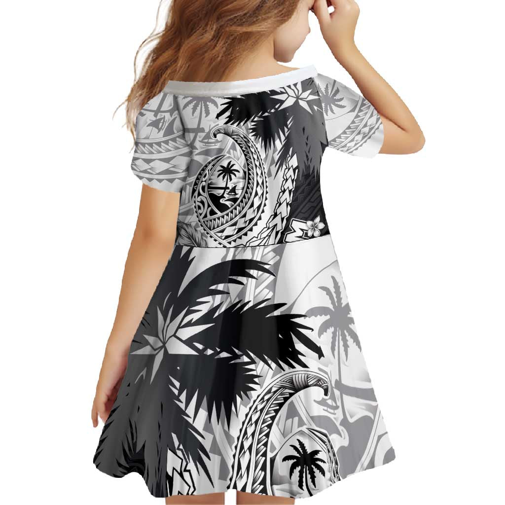 Hafa Adai Guam Family Matching Off Shoulder Maxi Dress and Hawaiian Shirt Polynesian Palm Tree Tattoo Hibiscus and Plumeria Art LT03 - Polynesian Pride