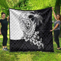 Hafa Adai Guam Quilt Polynesian Palm Tree Tattoo Hibiscus and Plumeria Art LT03 - Polynesian Pride