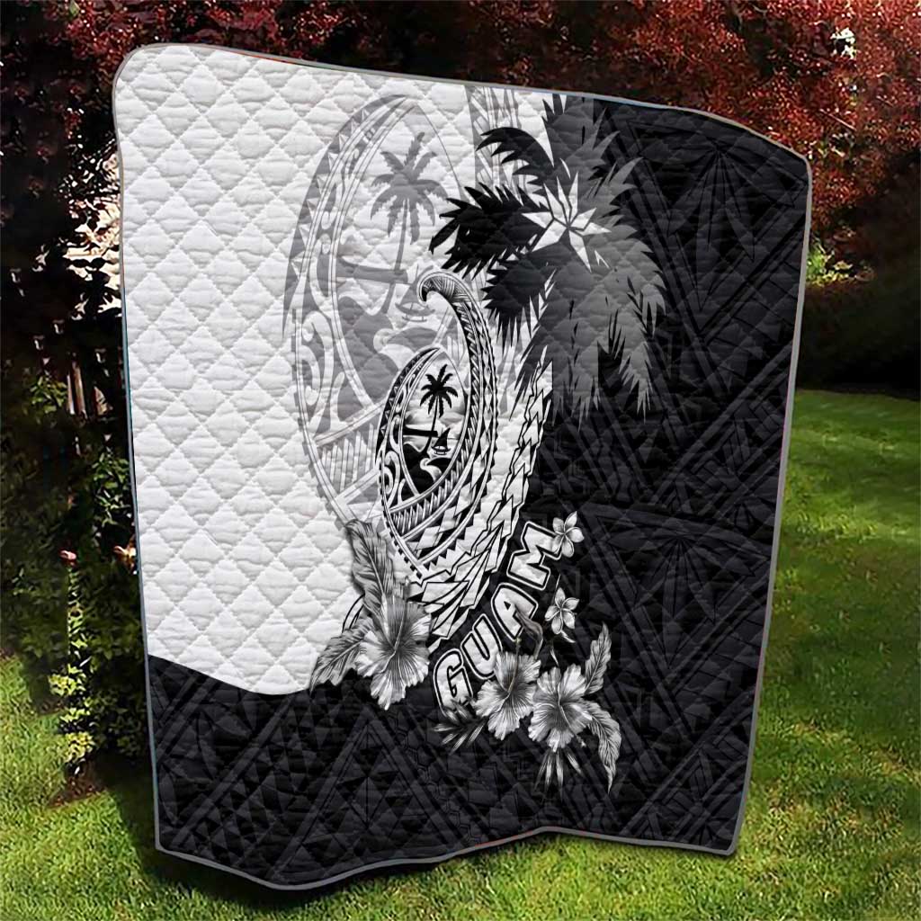 Hafa Adai Guam Quilt Polynesian Palm Tree Tattoo Hibiscus and Plumeria Art LT03 - Polynesian Pride