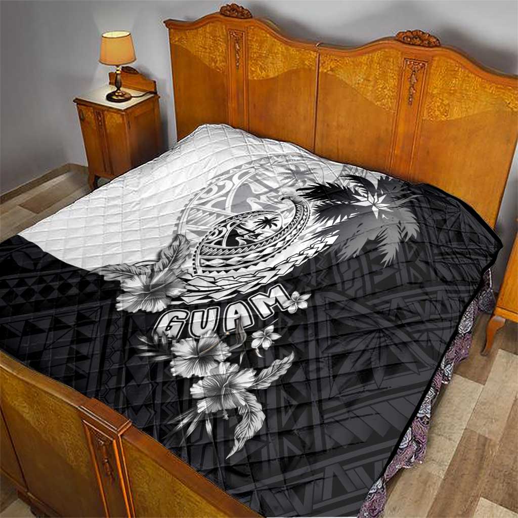 Hafa Adai Guam Quilt Polynesian Palm Tree Tattoo Hibiscus and Plumeria Art LT03 - Polynesian Pride