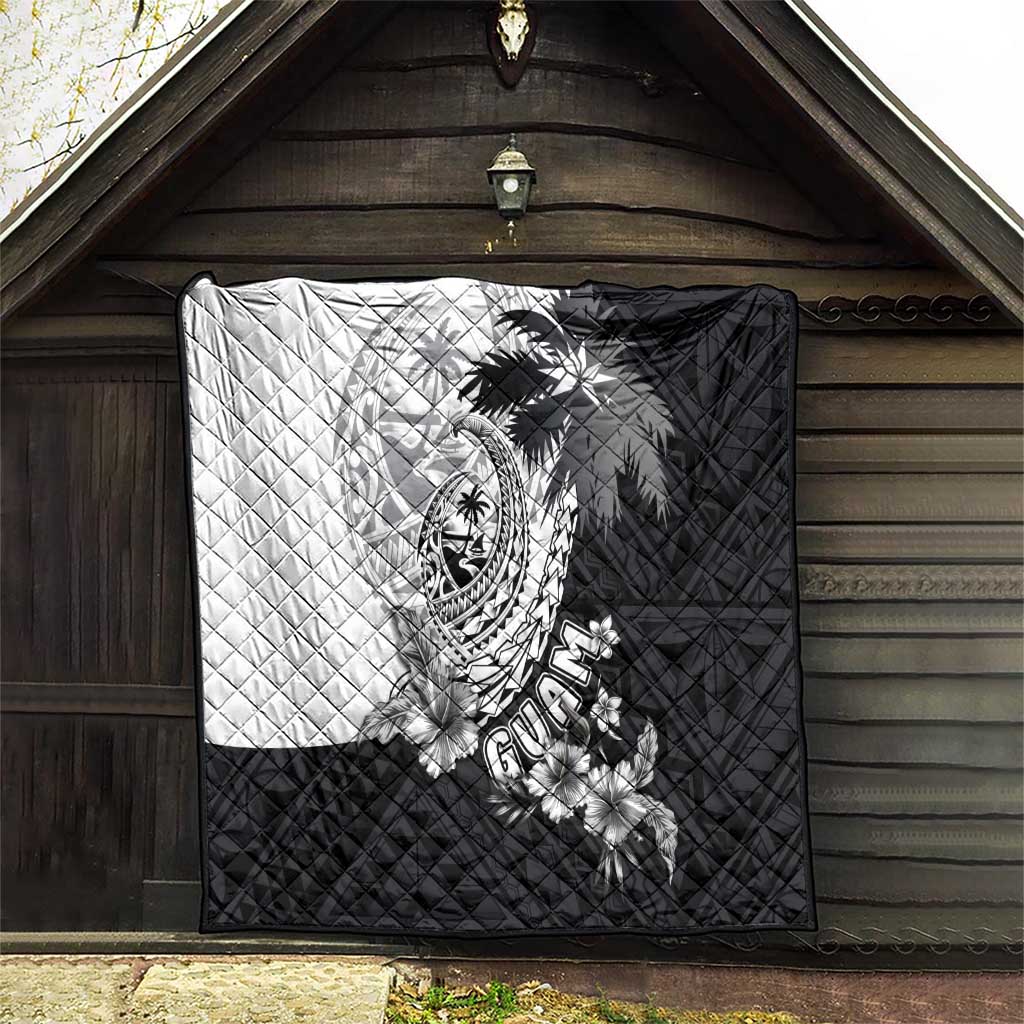 Hafa Adai Guam Quilt Polynesian Palm Tree Tattoo Hibiscus and Plumeria Art LT03 - Polynesian Pride