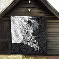 Hafa Adai Guam Quilt Polynesian Palm Tree Tattoo Hibiscus and Plumeria Art LT03 - Polynesian Pride