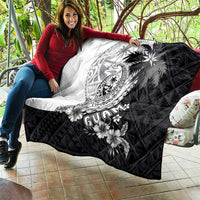 Hafa Adai Guam Quilt Polynesian Palm Tree Tattoo Hibiscus and Plumeria Art LT03 - Polynesian Pride