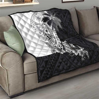 Hafa Adai Guam Quilt Polynesian Palm Tree Tattoo Hibiscus and Plumeria Art LT03 - Polynesian Pride