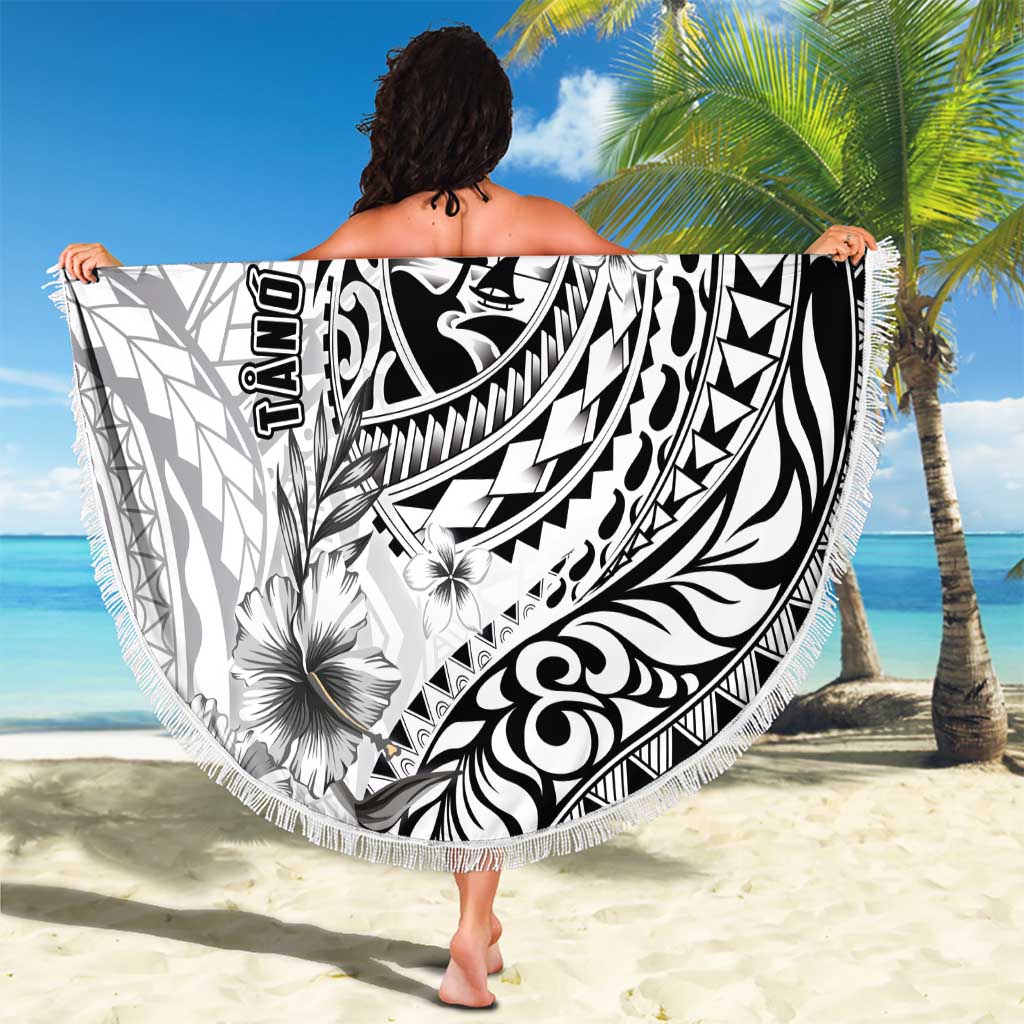 Guam-Land of the Chamorro Beach Blanket Polynesian Tattoo Style Hibiscus and Plumeria Art LT03 - Polynesian Pride