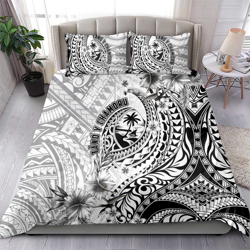 Guam-Land of the Chamorro Bedding Set Polynesian Tattoo Style Hibiscus and Plumeria Art LT03 - Polynesian Pride