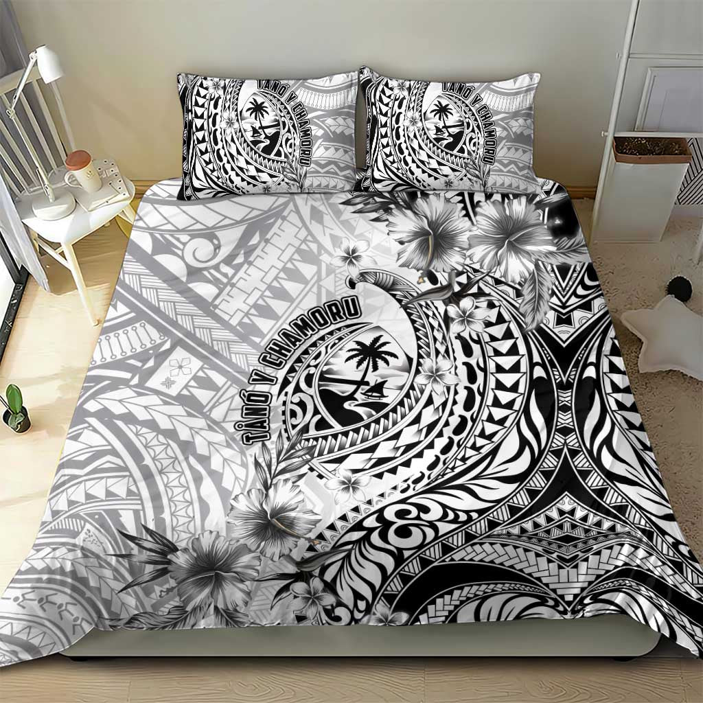 Guam-Land of the Chamorro Bedding Set Polynesian Tattoo Style Hibiscus and Plumeria Art LT03 - Polynesian Pride