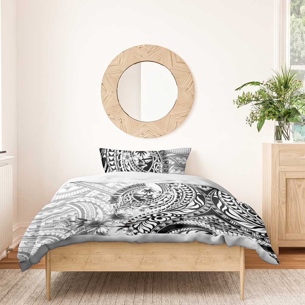 Guam-Land of the Chamorro Bedding Set Polynesian Tattoo Style Hibiscus and Plumeria Art LT03 - Polynesian Pride
