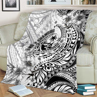 Guam-Land of the Chamorro Blanket Polynesian Tattoo Style Hibiscus and Plumeria Art LT03 - Polynesian Pride