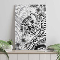 Guam-Land of the Chamorro Canvas Wall Art Polynesian Tattoo Style Hibiscus and Plumeria Art LT03 - Polynesian Pride