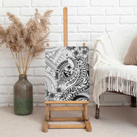 Guam-Land of the Chamorro Canvas Wall Art Polynesian Tattoo Style Hibiscus and Plumeria Art LT03 - Polynesian Pride