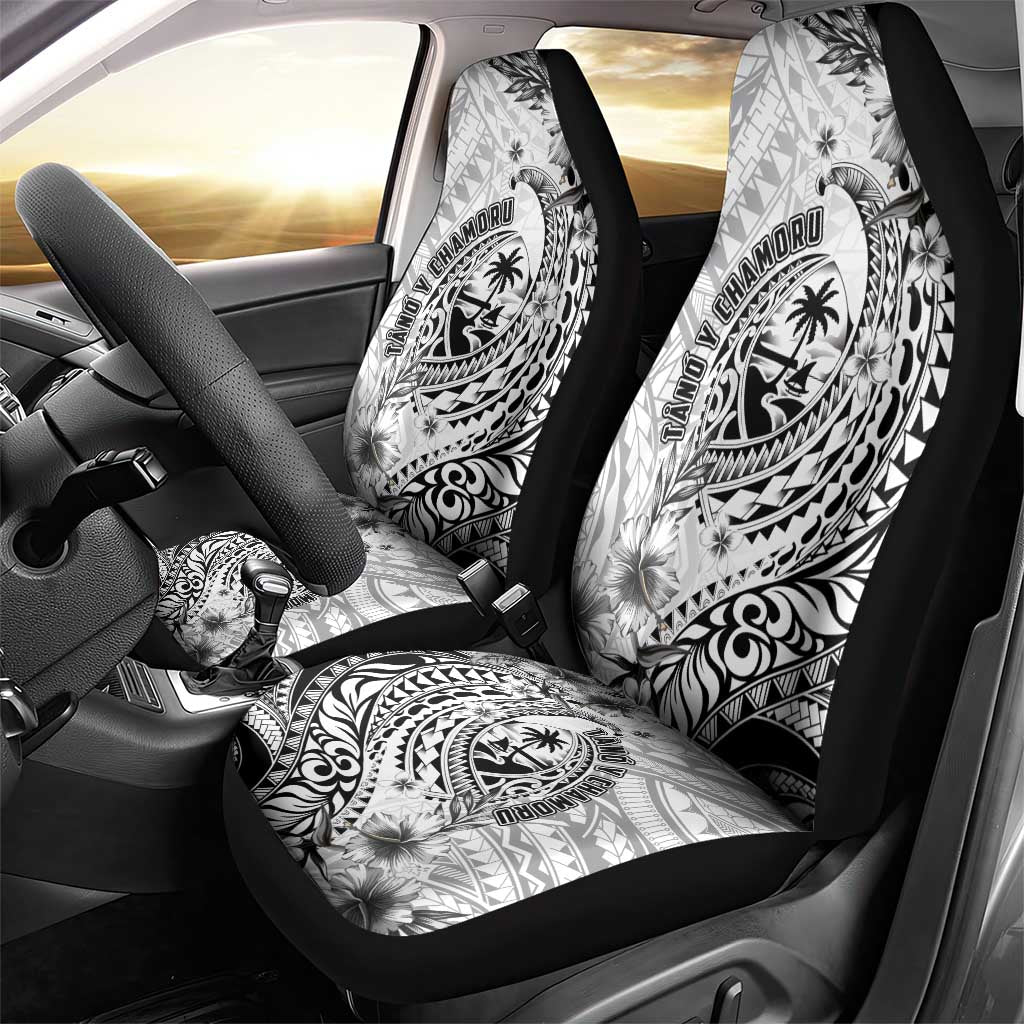 Guam-Land of the Chamorro Car Seat Cover Polynesian Tattoo Style Hibiscus and Plumeria Art LT03 - Polynesian Pride