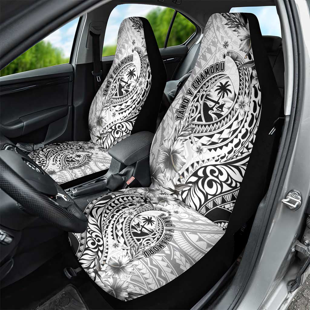 Guam-Land of the Chamorro Car Seat Cover Polynesian Tattoo Style Hibiscus and Plumeria Art LT03 - Polynesian Pride