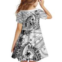 Guam-Land of the Chamorro Family Matching Off Shoulder Maxi Dress and Hawaiian Shirt Polynesian Tattoo Style Hibiscus and Plumeria Art LT03 - Polynesian Pride