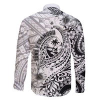 Guam-Land of the Chamorro Family Matching Off Shoulder Short Dress and Hawaiian Shirt Polynesian Tattoo Style Hibiscus and Plumeria Art LT03 - Polynesian Pride