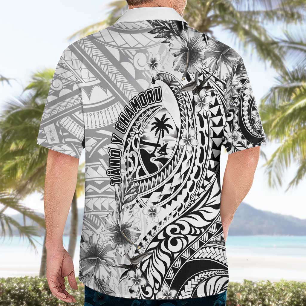Guam-Land of the Chamorro Hawaiian Shirt Polynesian Tattoo Style Hibiscus and Plumeria Art LT03 - Polynesian Pride
