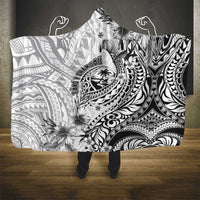 Guam-Land of the Chamorro Hooded Blanket Polynesian Tattoo Style Hibiscus and Plumeria Art LT03 - Polynesian Pride
