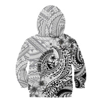 Guam-Land of the Chamorro Kid Hoodie Polynesian Tattoo Style Hibiscus and Plumeria Art LT03 - Polynesian Pride