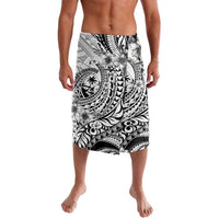 Guam-Land of the Chamorro Lavalava Polynesian Tattoo Style Hibiscus and Plumeria Art LT03 Black - Polynesian Pride