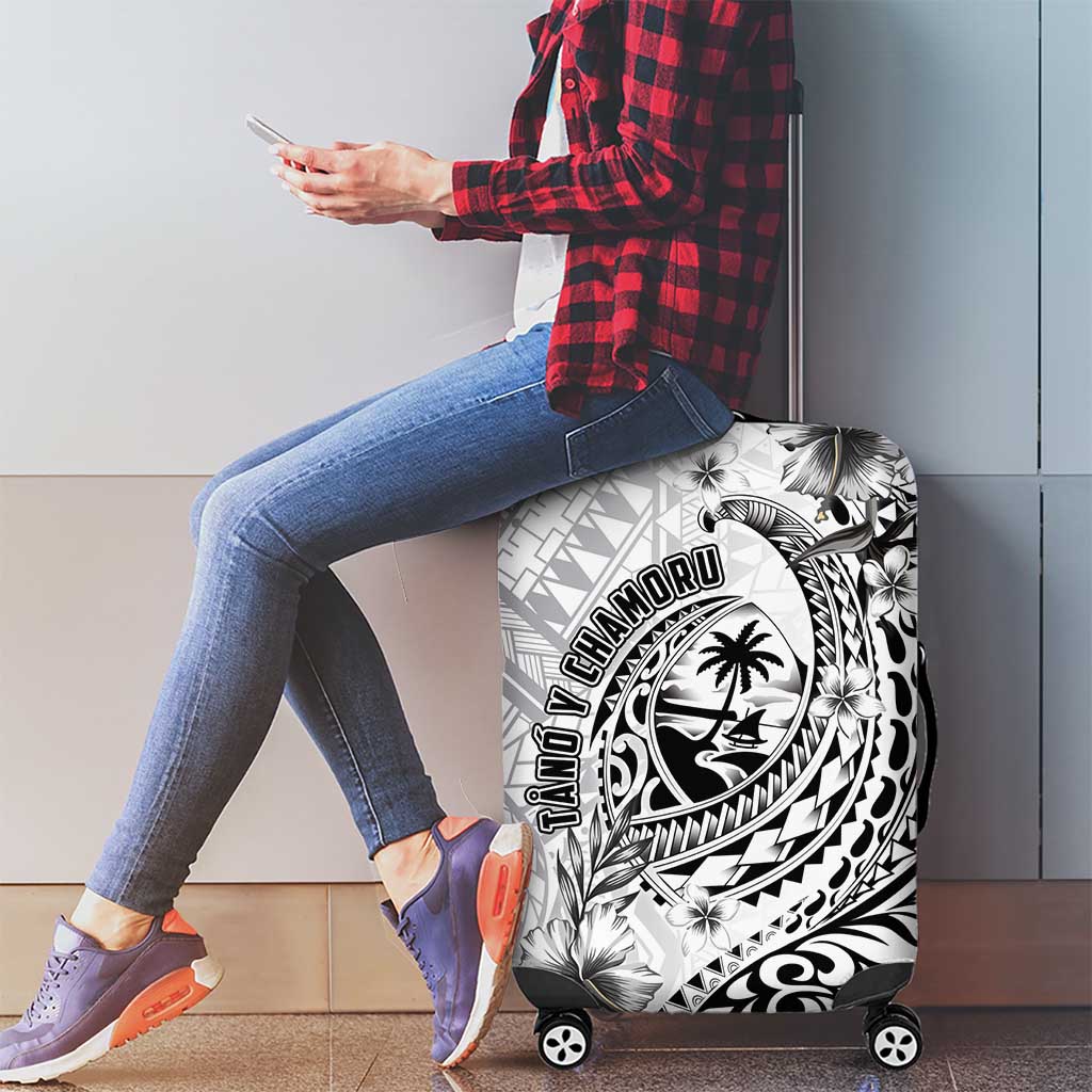 Guam-Land of the Chamorro Luggage Cover Polynesian Tattoo Style Hibiscus and Plumeria Art LT03 - Polynesian Pride