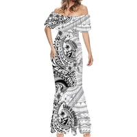 Guam-Land of the Chamorro Mermaid Dress Polynesian Tattoo Style Hibiscus and Plumeria Art LT03 - Polynesian Pride