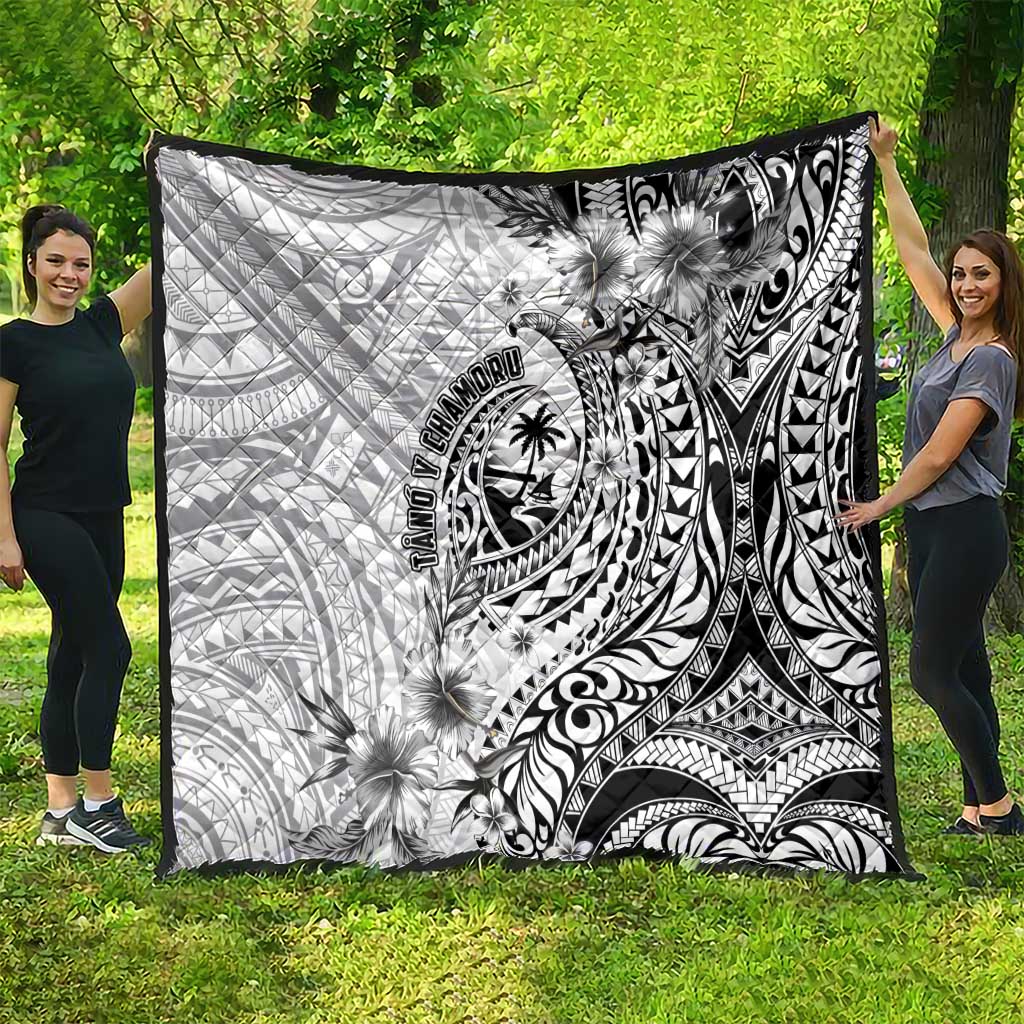 Guam-Land of the Chamorro Quilt Polynesian Tattoo Style Hibiscus and Plumeria Art LT03 - Polynesian Pride